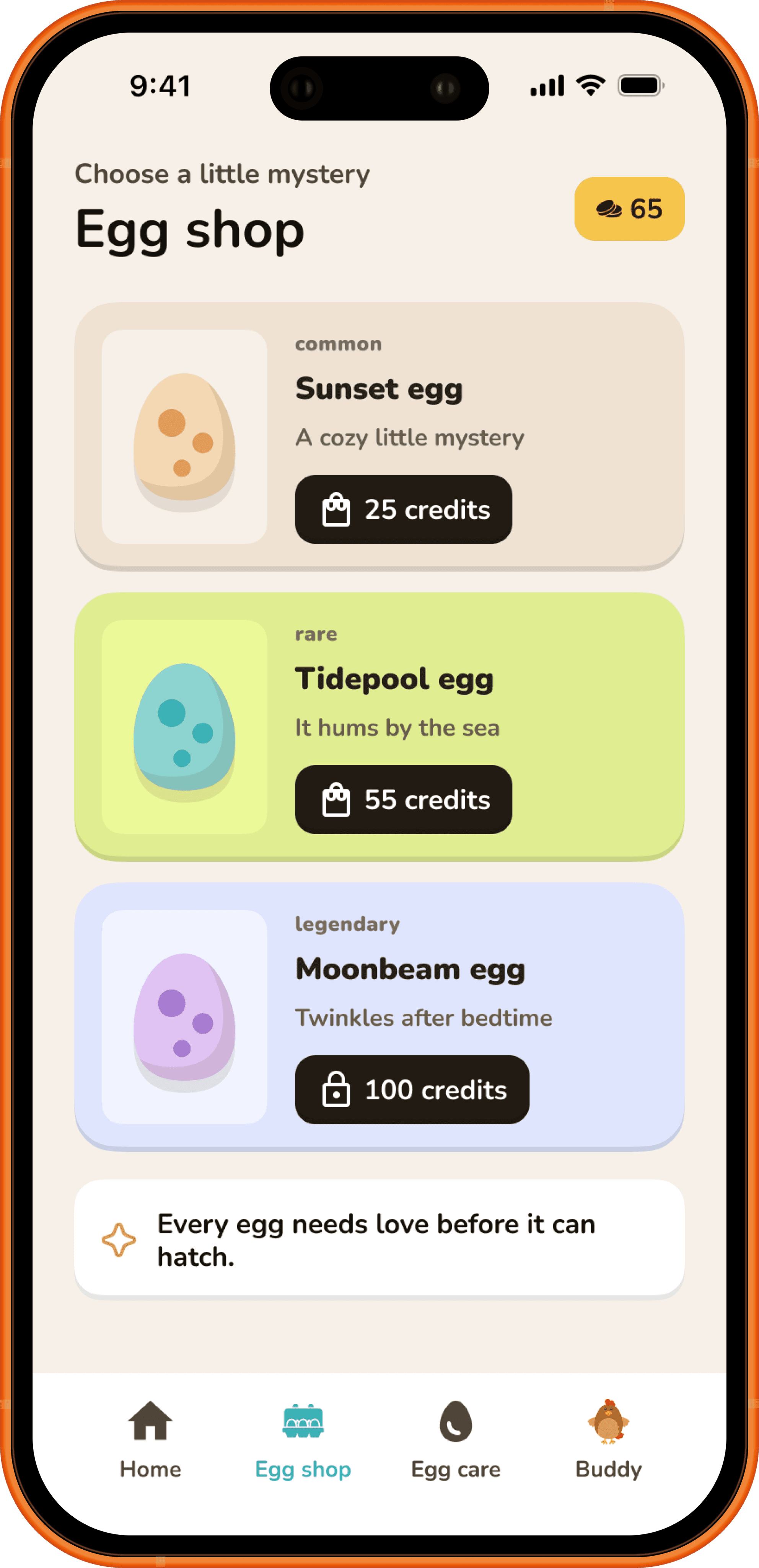 Child app screen 2